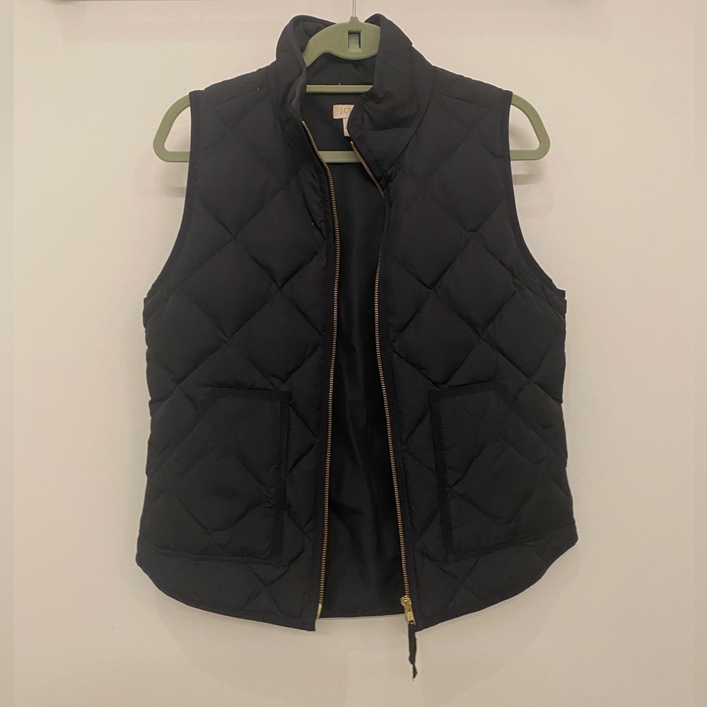 J.Crew Black Puffer Vest
